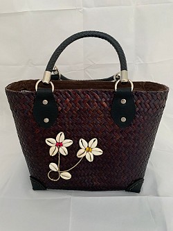 Krajood weave bags red brown