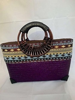 Krajood weave bags purple